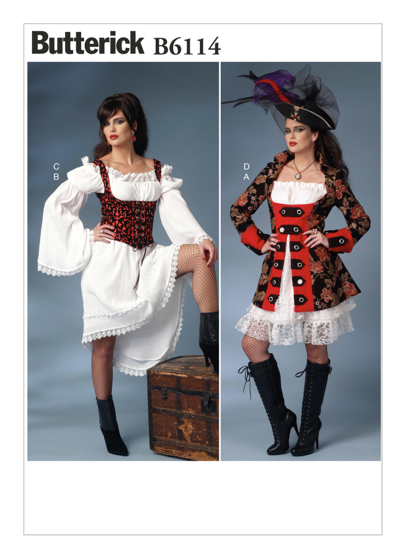 B6114 Jacket, Puff Sleeve Dresses and Underbust