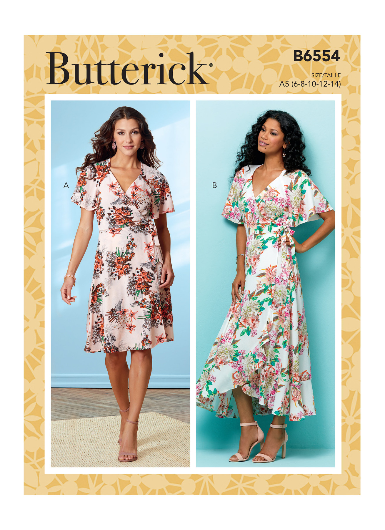 B6554 Wrap Dresses