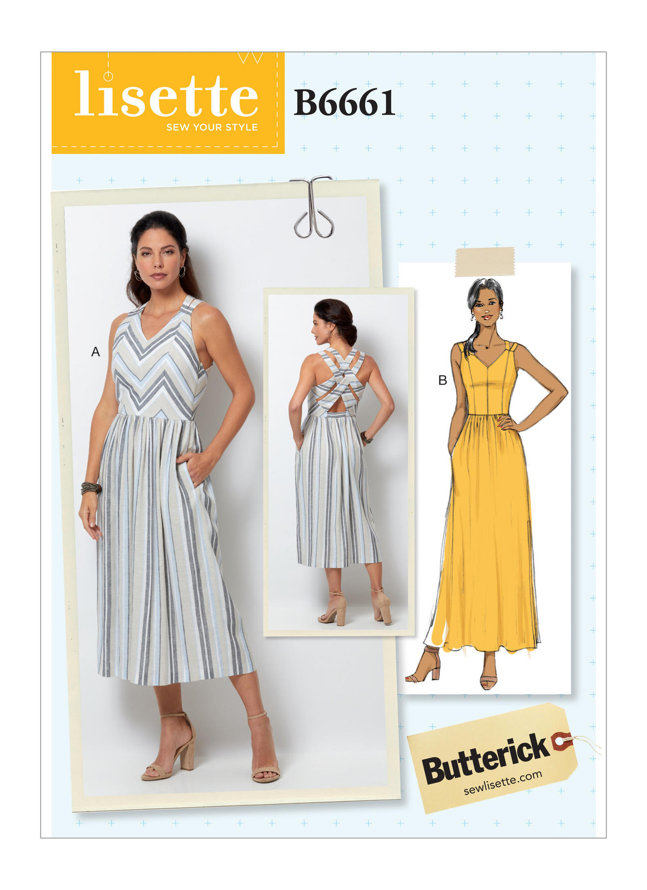 B6661 Close-fitting dress