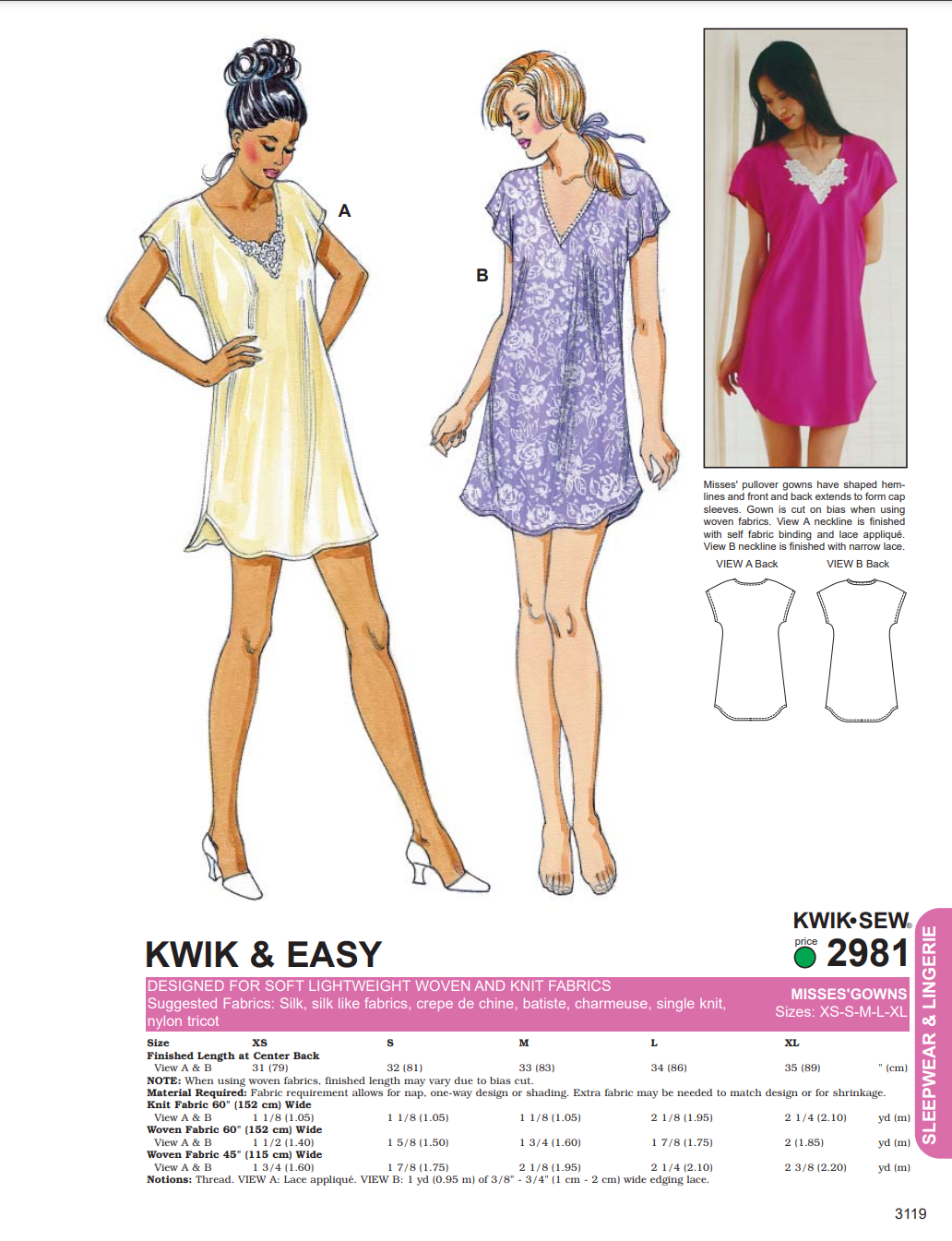 Kwik Sew 2981