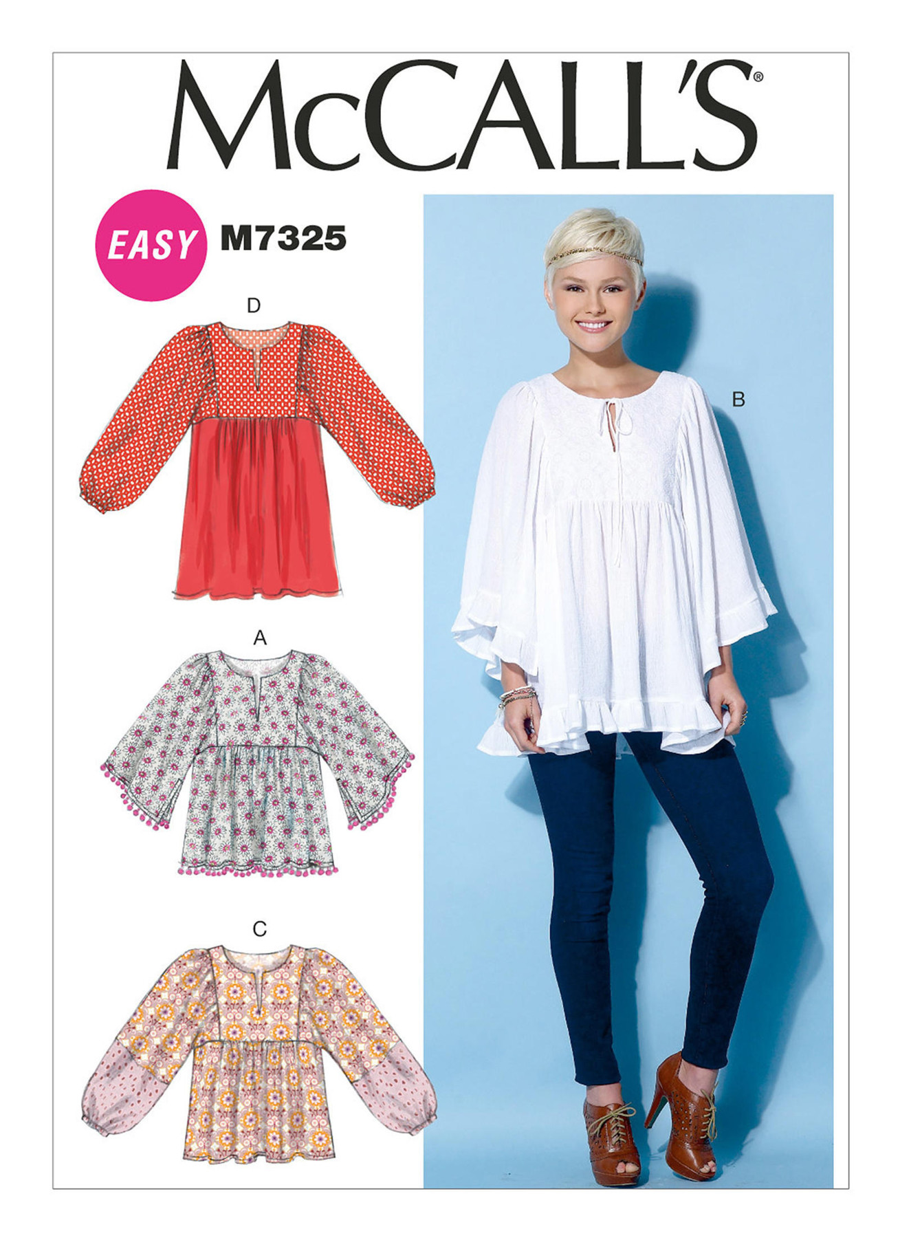 M7325 Pullover tops and tunic