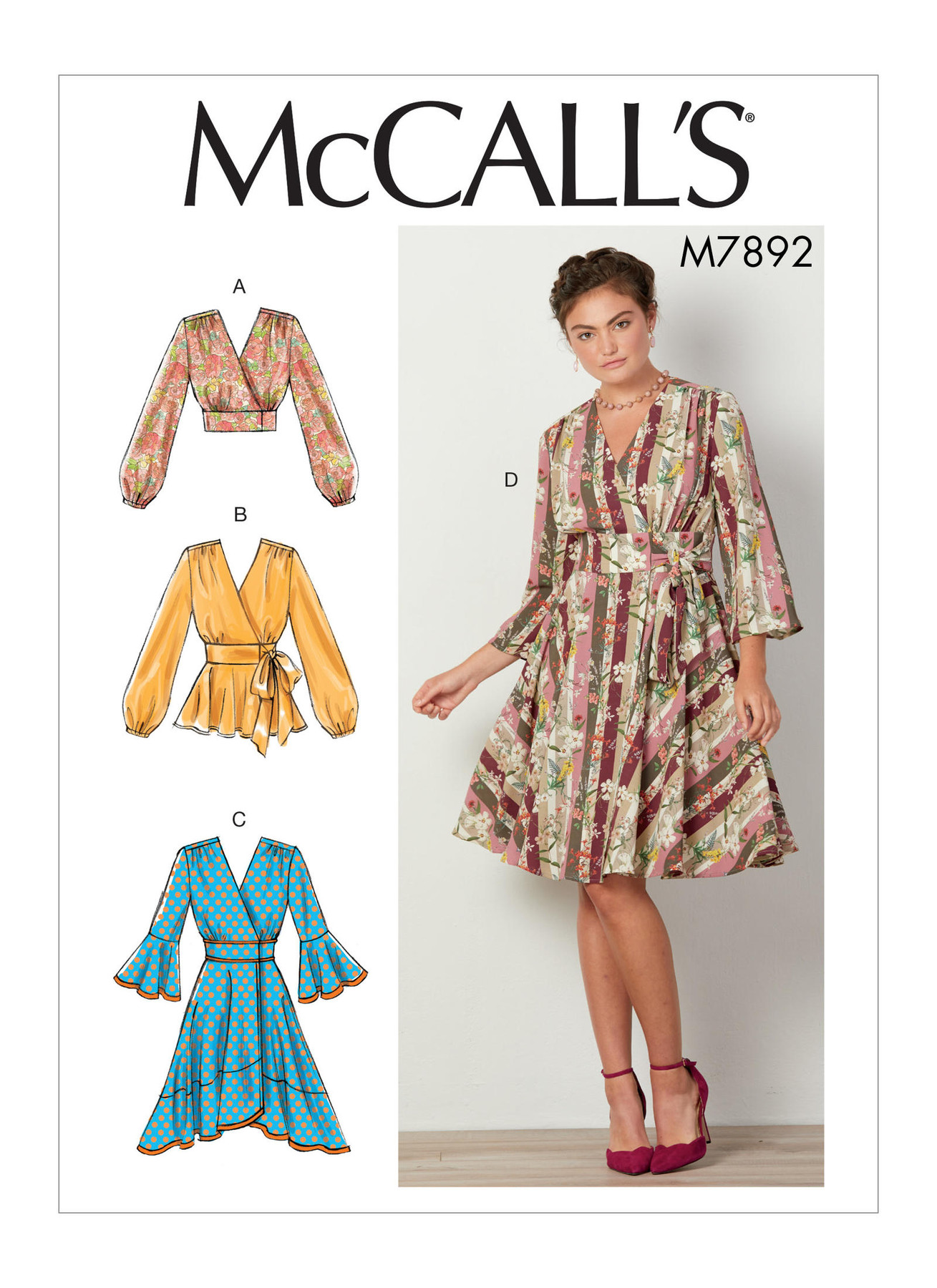 M7892 Misses’ Tops and Dresses