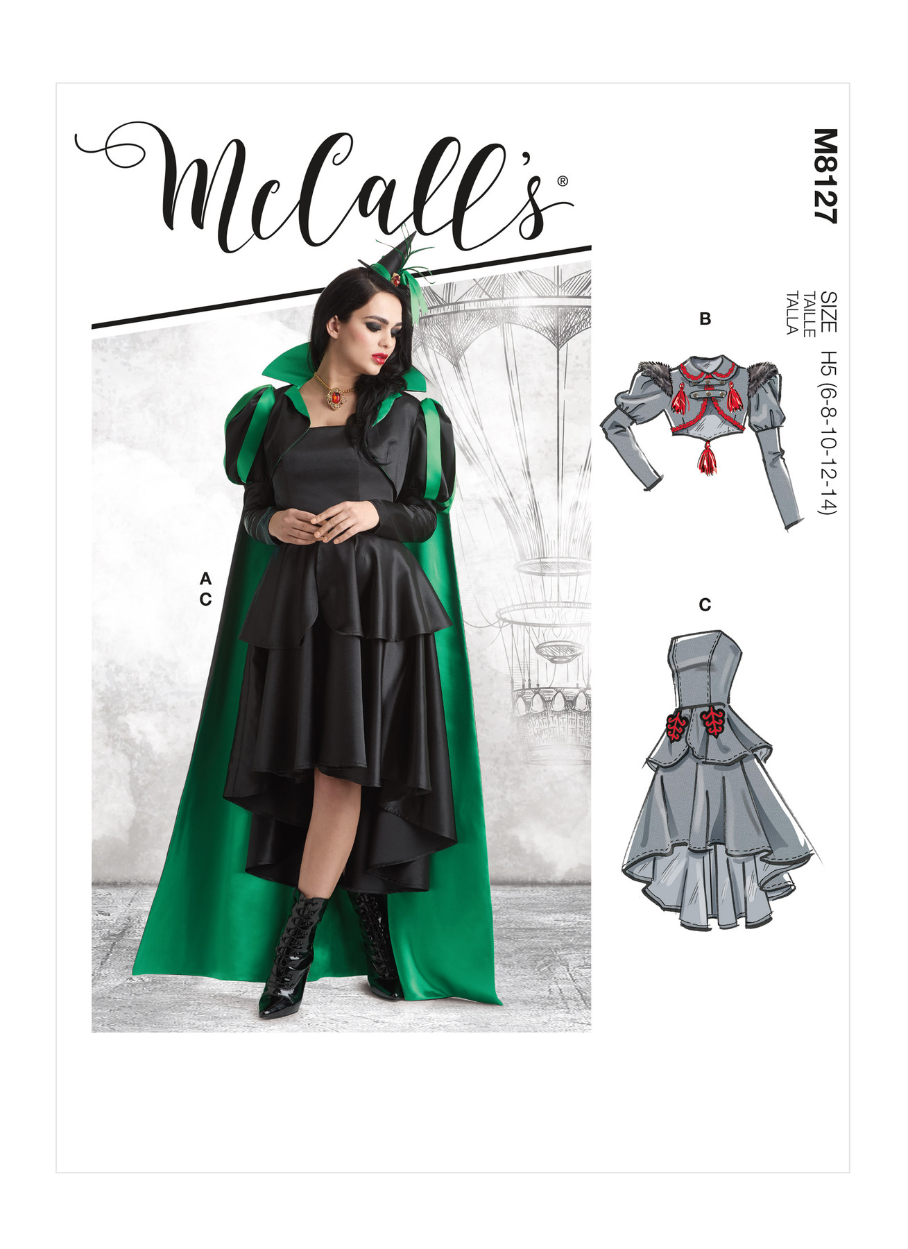 M8127 Witch style costume