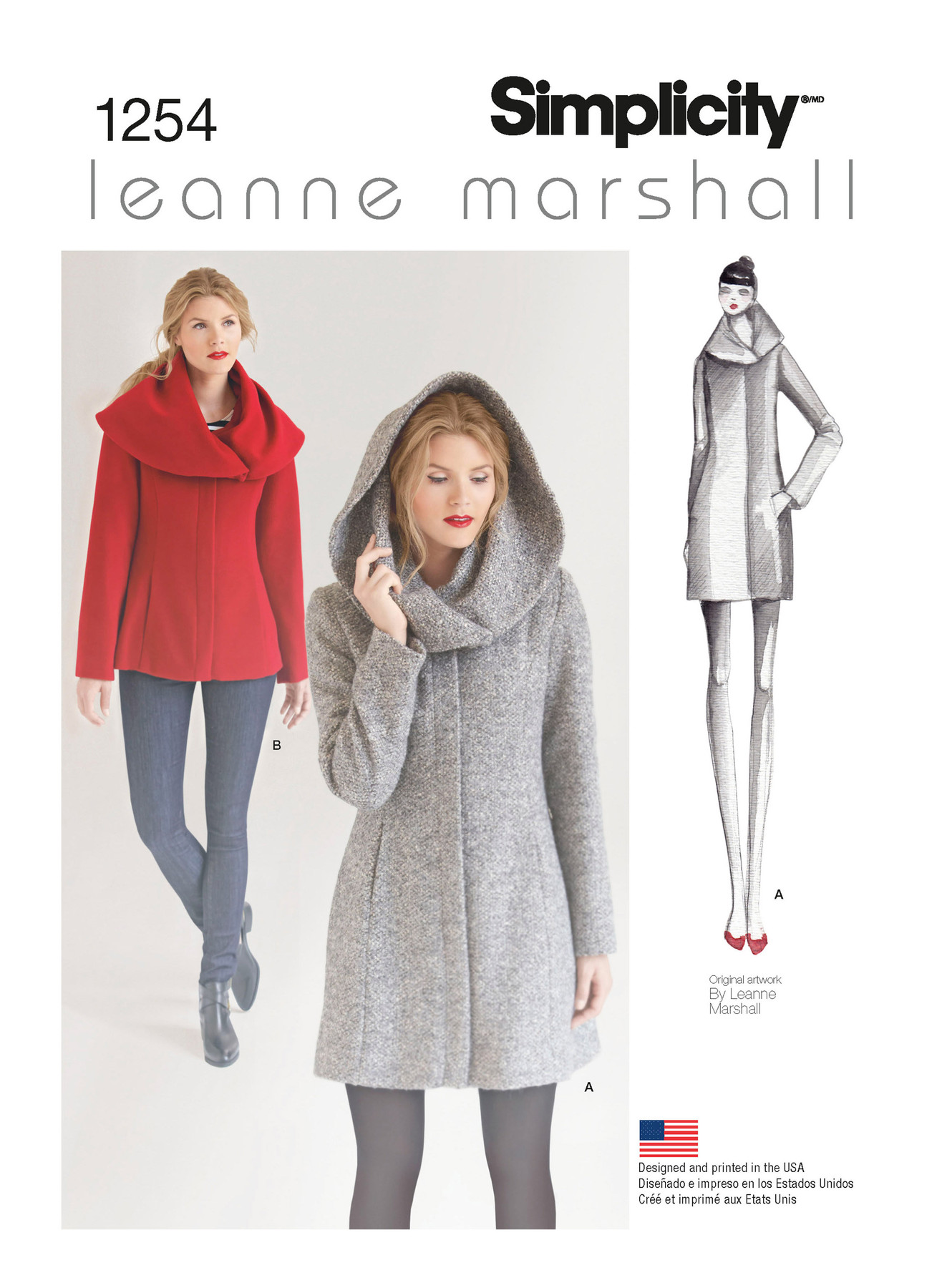 S1254 Easy lined coat or jacket