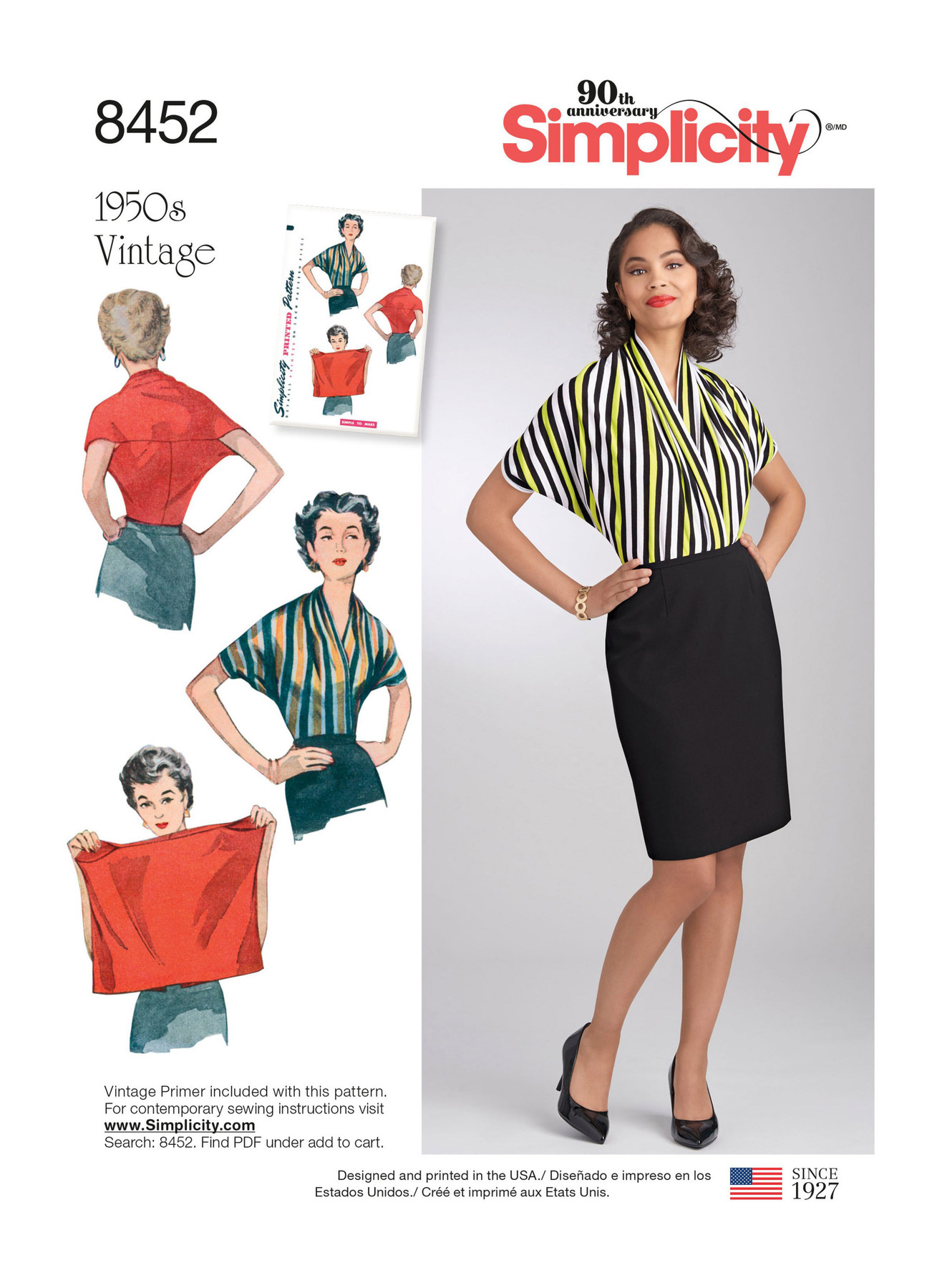 S8452 Vintage Knit Blouse