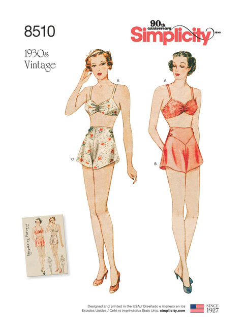 S8510 Vintage Brassiere & Panties