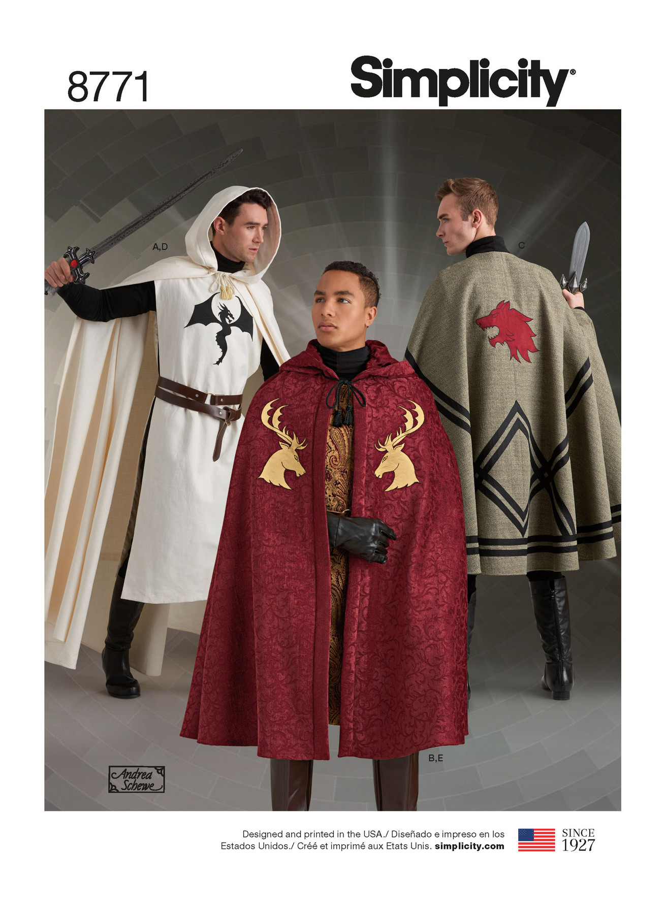 S8771 Multi-length Unisex tabards and capes