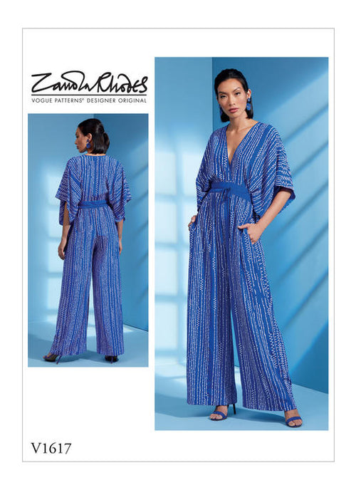 V1617 Very loose-fitting jumpsuit No Zipper