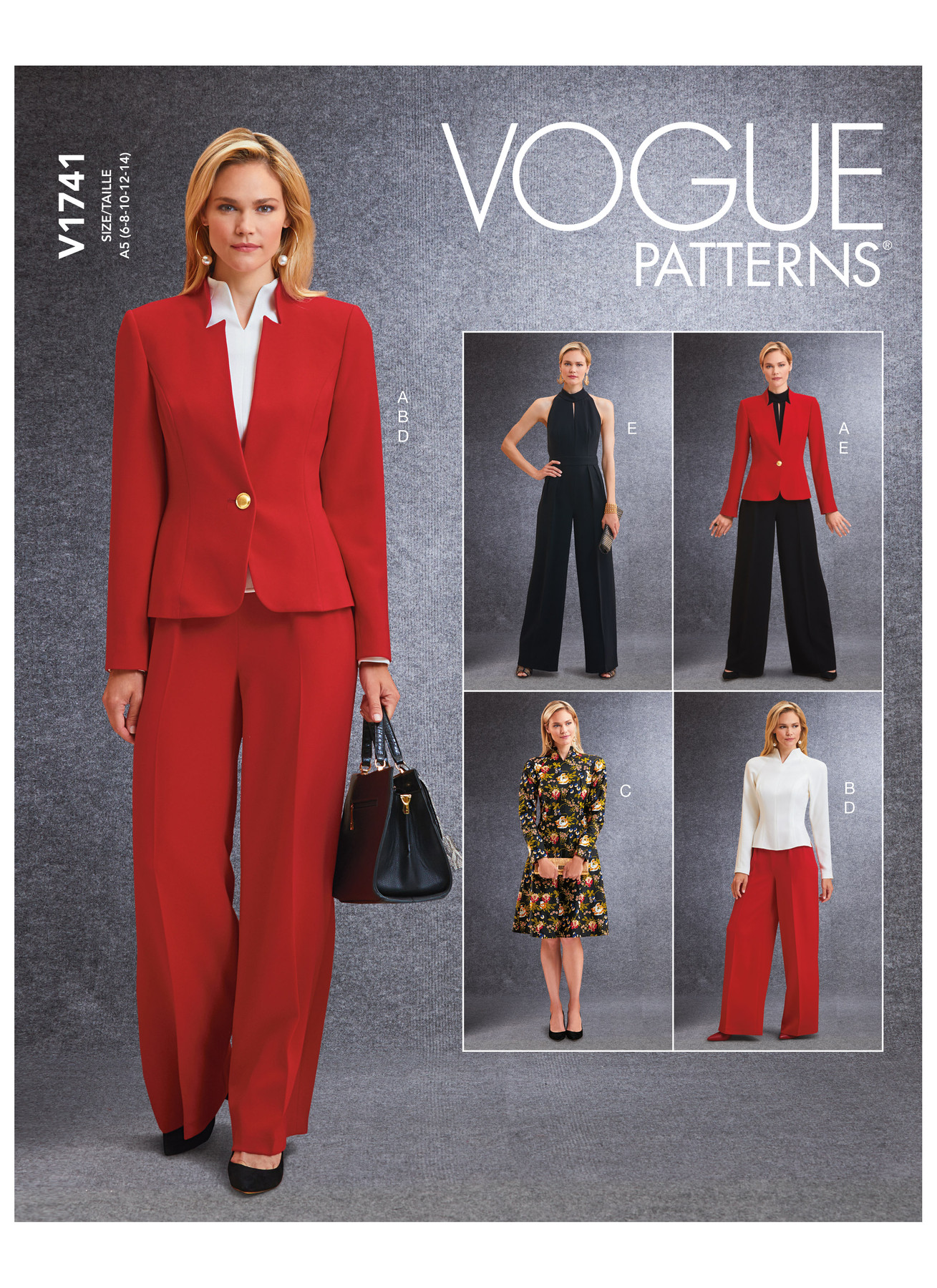 V1741 Jacket, Top, Dress, Trousers and Jumpsuit