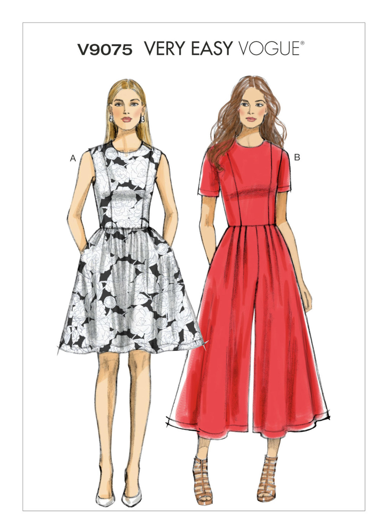 V9075 Dress and Jumpsuit