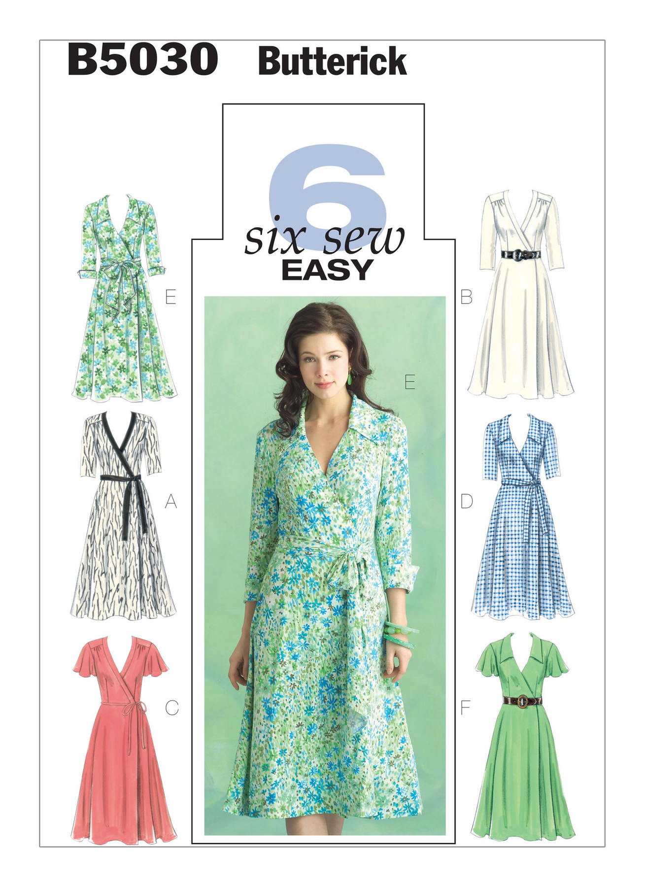 B5030 Wrap Dresses, Belt and Sash