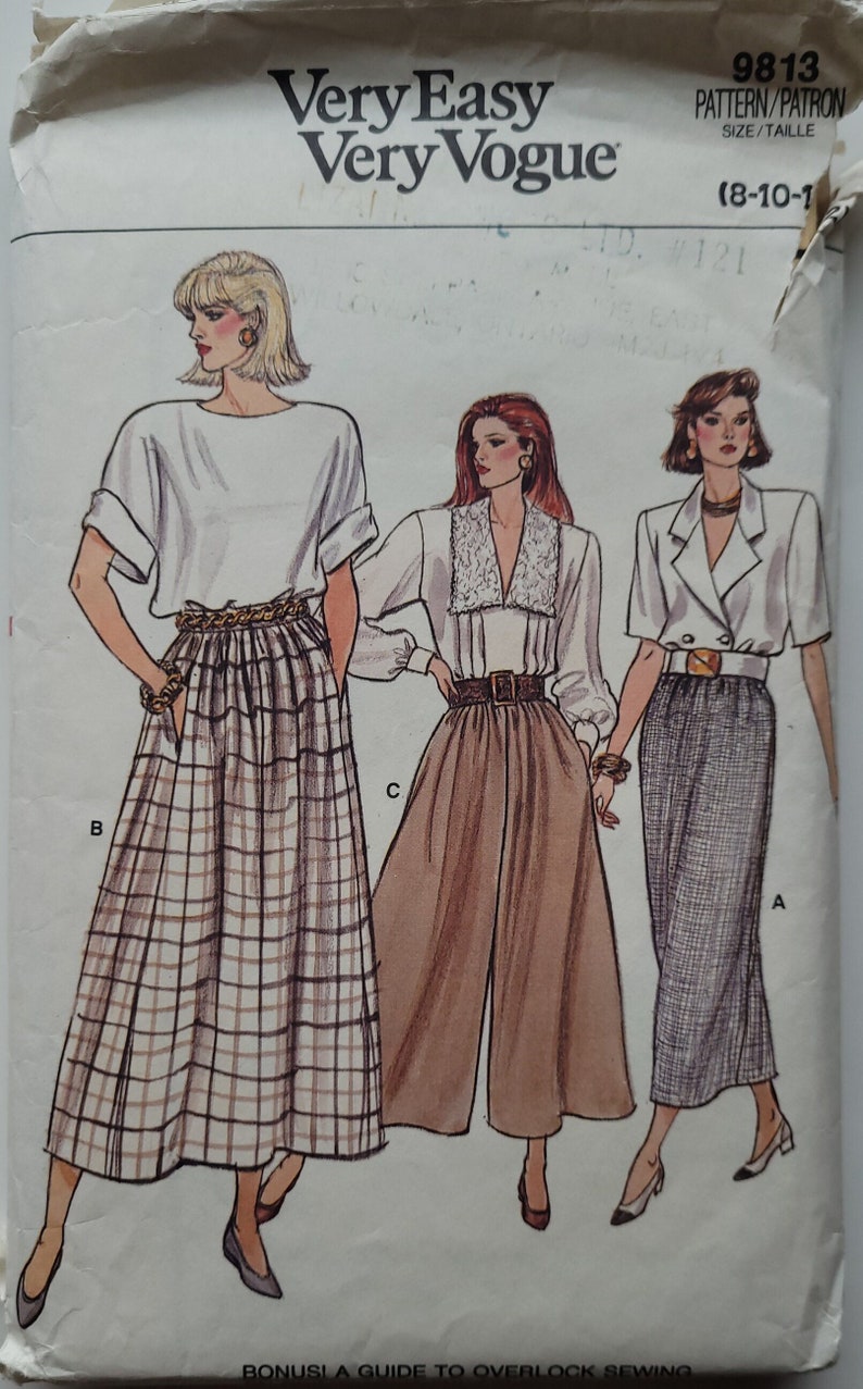 V9813 Easy Culottes