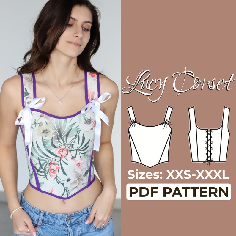 Corset Top Lucy Grey