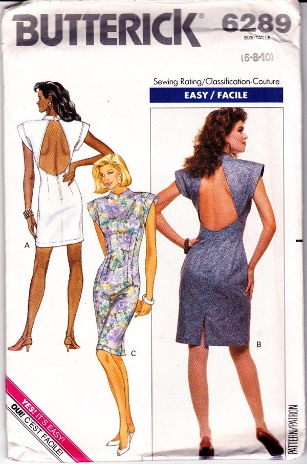 B6289 80’s Dress