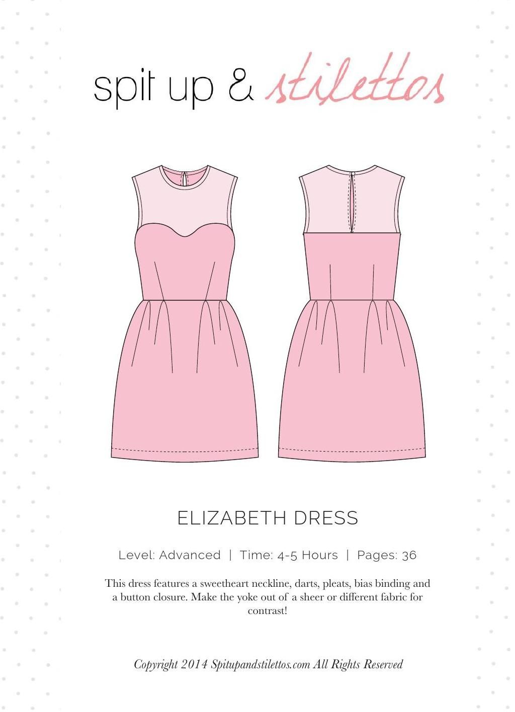 Elizabeth Dress Compressed Spit Up & Stilettos