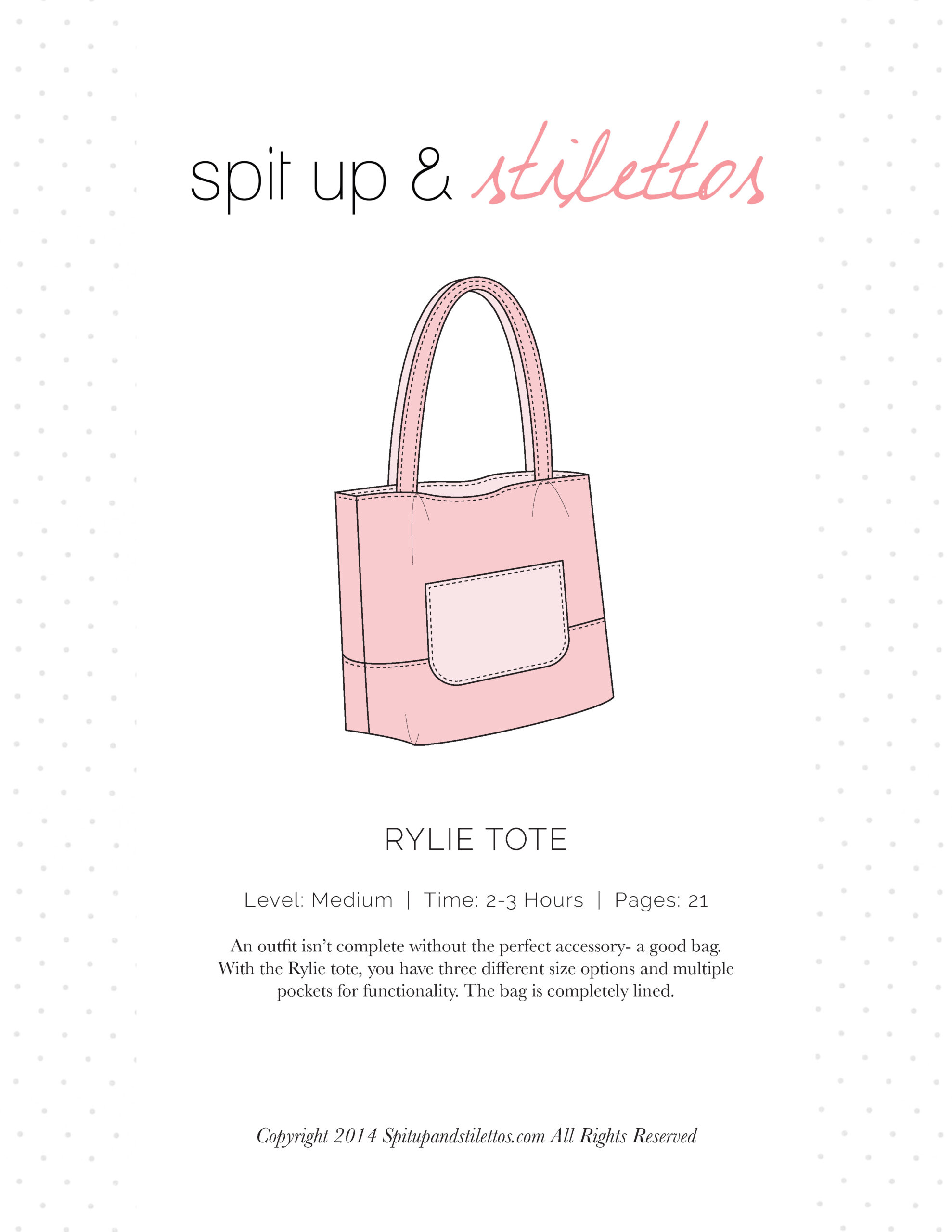 Rylie Tote Bag Spit Up & Stilettos