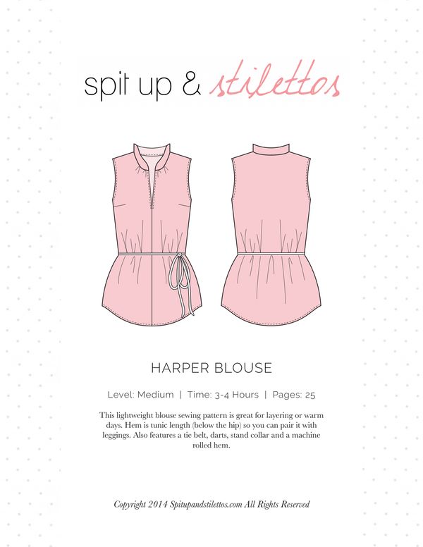 Harper Blouse Spit Up & Stilettos