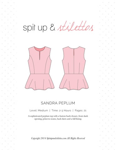Sandra Peplum Spit Up & Stilettos