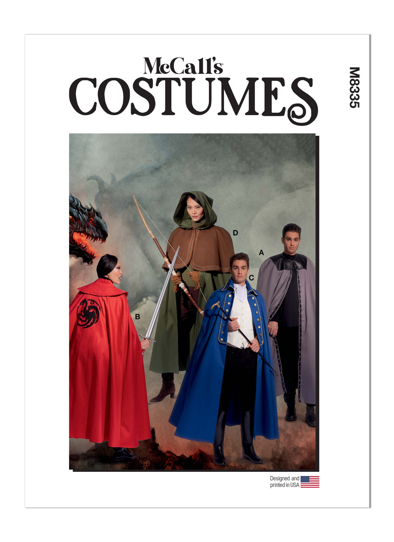 M8335 Men’s and Misses’ Costume Capes