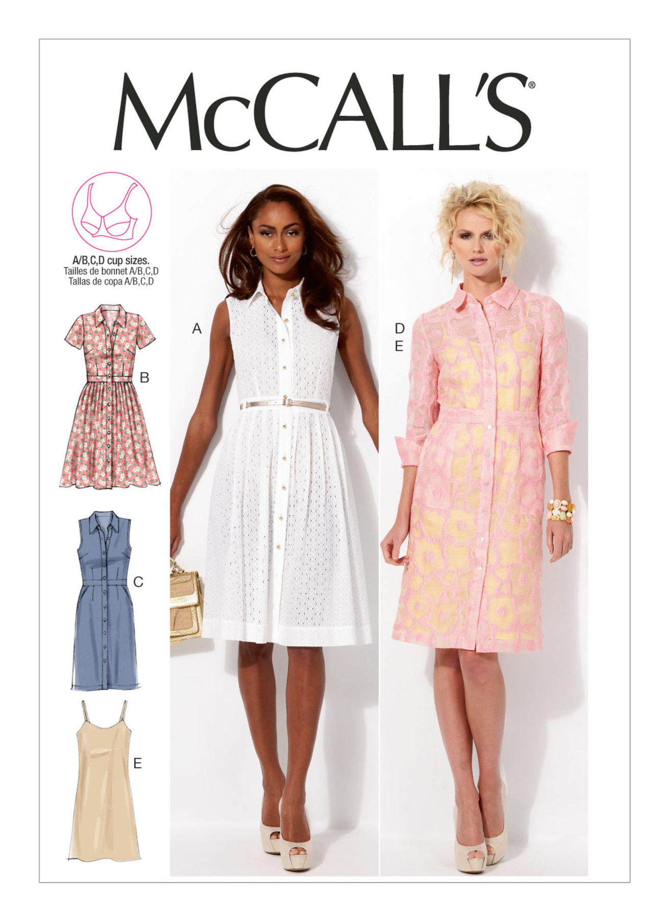 M6696 Shirtdresses and Slip