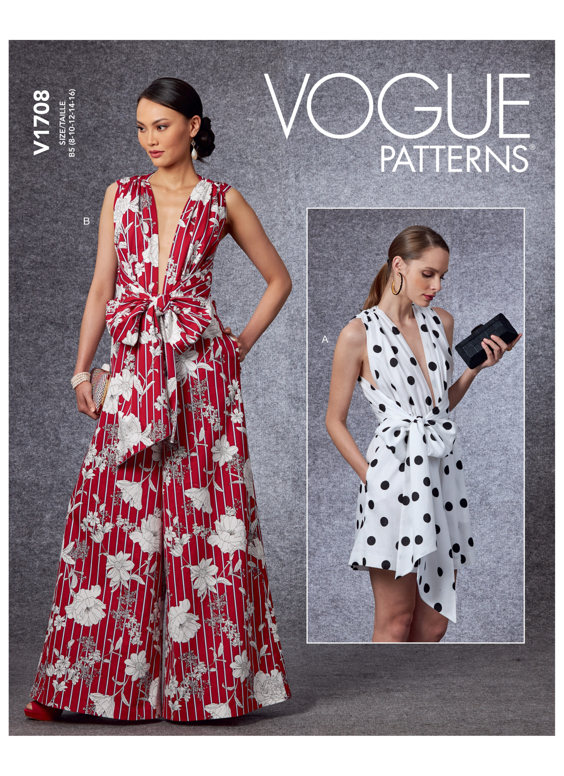 V1708 Pull-on, lined jumpsuit