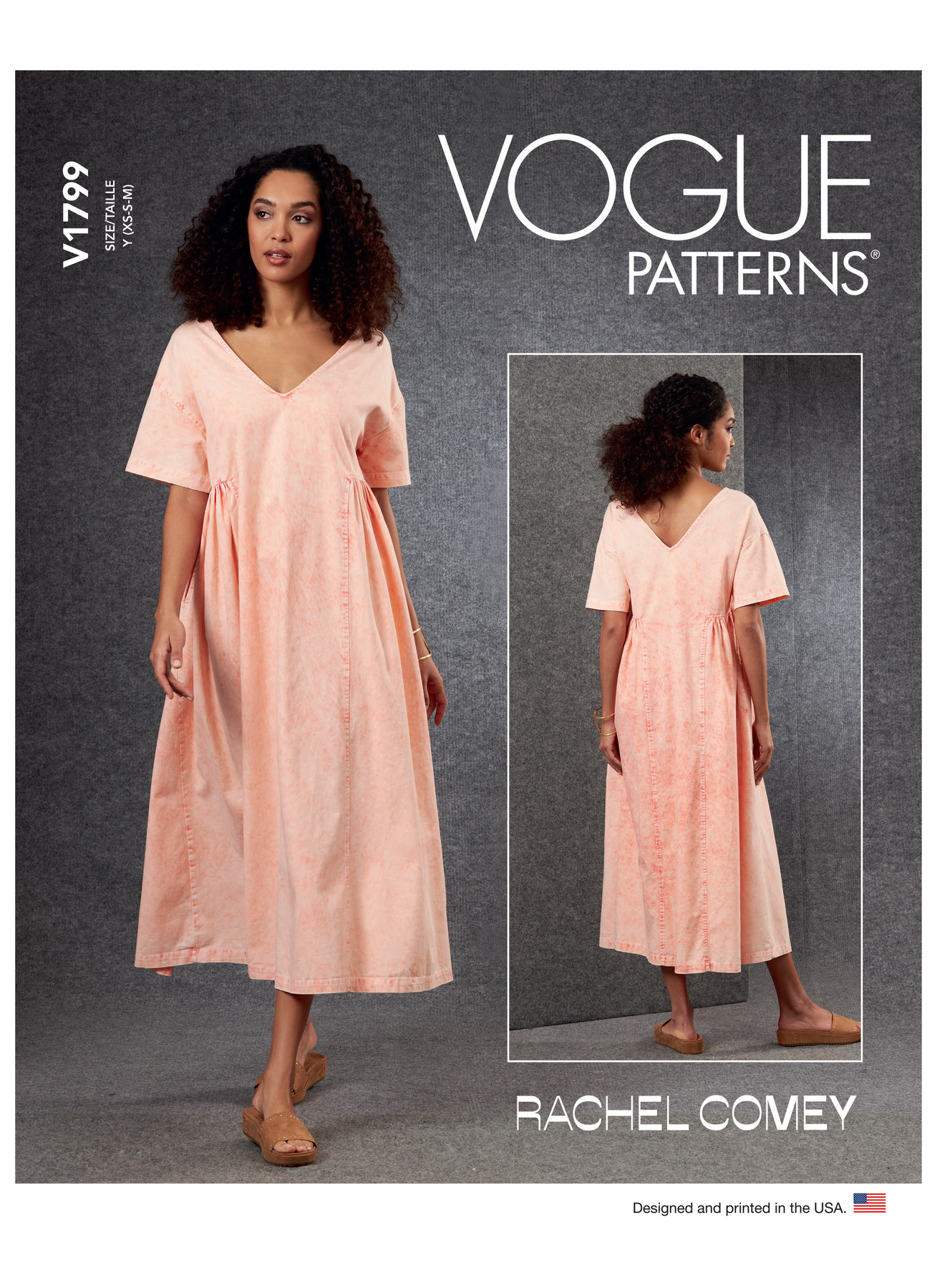 V1799 Misses’ Dress