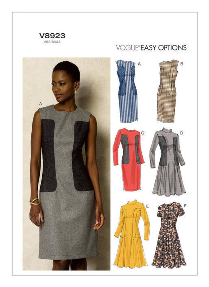 V8923 Fitted dress